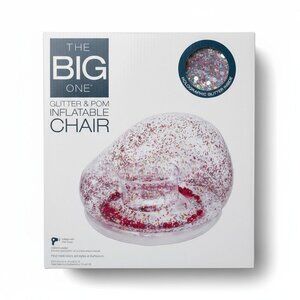 The Big One Glitter & Pom Inflatable Chair